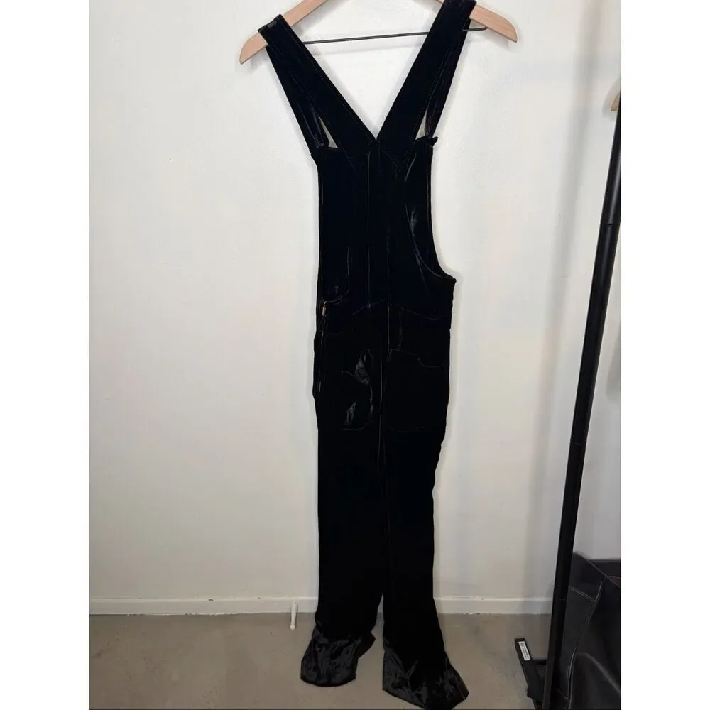 Sandro Velvet Overalls - Picture 3 of 9